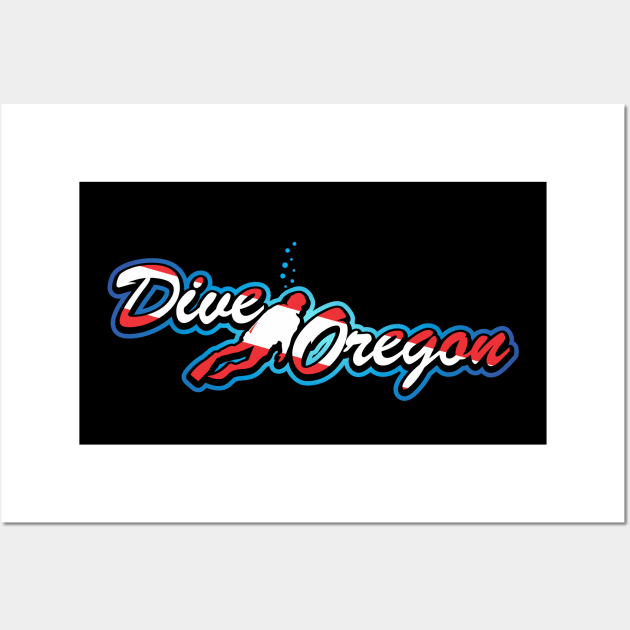 Scuba Dive Oregon Wall Art by TaterSkinz